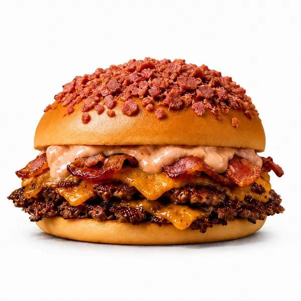 Hambúrguer Triplo Bacon